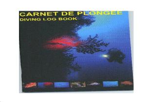 CARNET DE PLONGEE